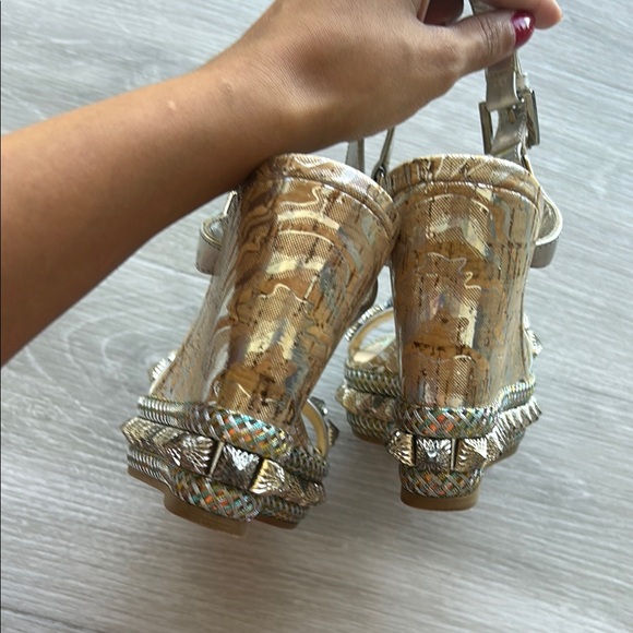 Christian Louboutin Pira Ryad Iridescent studded platform wedge - Picture 10 of 13